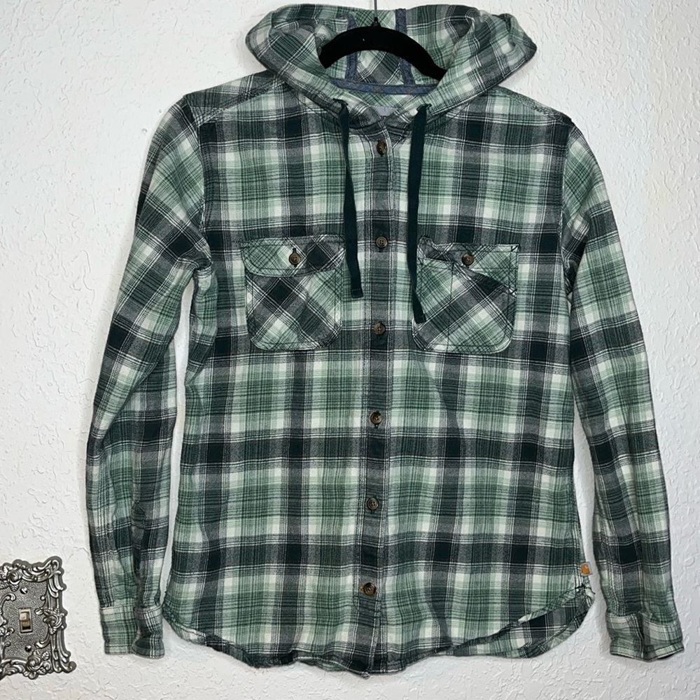 Carhartt flannel hoodie size S